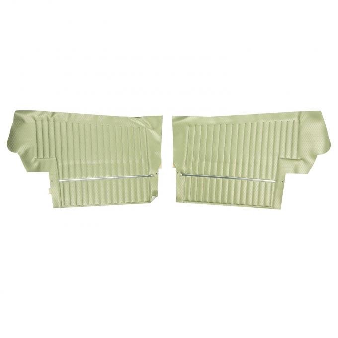 PUI Interiors 1969 Oldsmobile Cutlass Convertible Light Green Rear Door Panels 69CD23V