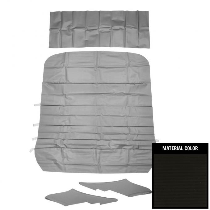 PUI Interiors 1968 Oldsmobile Custlass "S" 5-Bow Black Perforated Headliner 68SH100B2