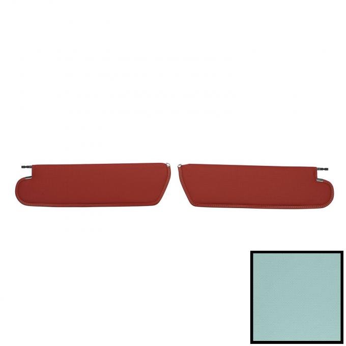 PUI Interiors 1964-1965 Chevrolet Chevelle/El Camino Light Blue Regent Sun Visors SV1104GC