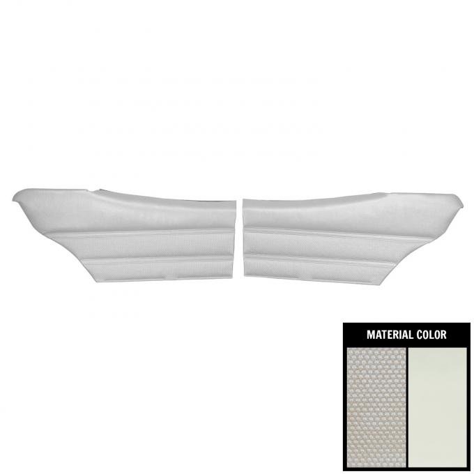 PUI Interiors 1970 Skylark 350/Custom/GS/GS 455 Hardtop Pre-Assembled White Rear Door Panels 70UD37C-P