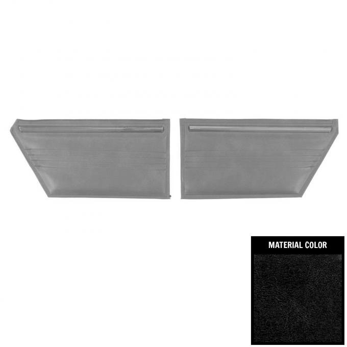 PUI Interiors 1978-1980 Chevrolet Malibu Hardtop Black Rear Door Panels 78AD70C