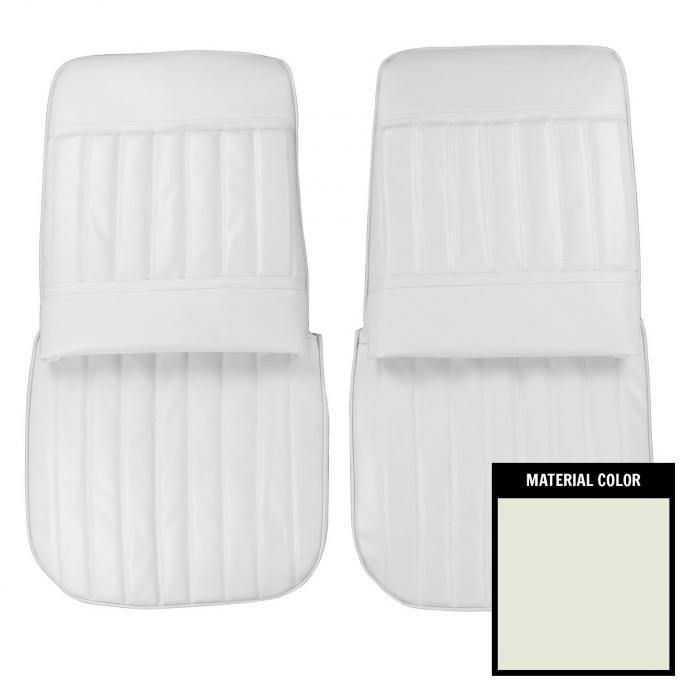 PUI Interiors 1971-1972 Buick Skylark/GS Custom White Front Bucket Seat Covers 71US37U