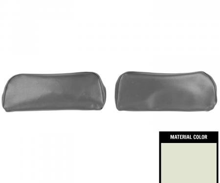 PUI Interiors 1968-1972 Chevelle/GTO/Cutlass/Skylark/Nova Fawn Bucket Seat Head Rest Covers 68AH22U