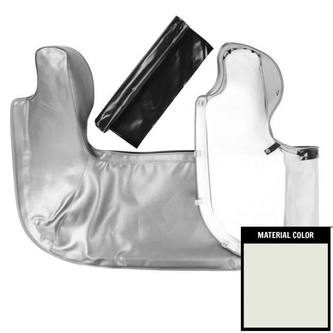 PUI Interiors 1966-1967 Chevrolet Chevelle White Convertible Top Boot 66AT37