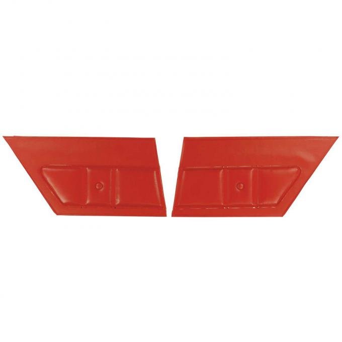 PUI Interiors 1976 Chevrolet Malibu Hardtop Red Door Panels 74AD30C