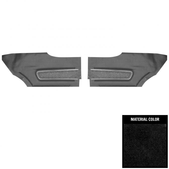 PUI Interiors 1970 Oldsmobile Cutlass Supreme Hardtop Black Rear Door Panels 70CD101C