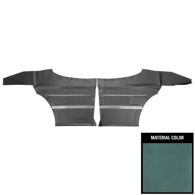 PUI Interiors 1968 Oldsmobile Cutlass 2-Door Sedan 2-Tone Blue Rear Door Panels 68CD13CT