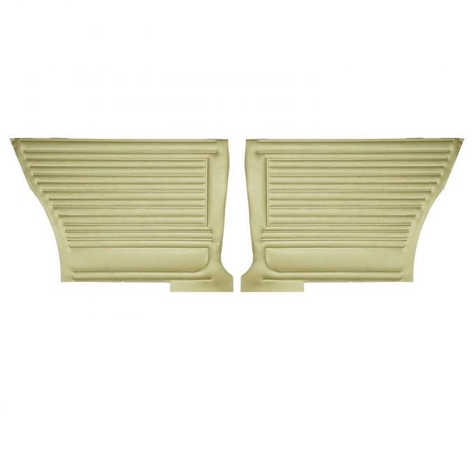 PUI Interiors 1967 Chevrolet Chevelle Hardtop Gold Rear Door Panels D236C