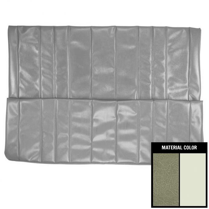 PUI Interiors 1966 Chevrolet Chevelle Hardtop 2 Tone Fawn Rear Seat Cover 66AS21C