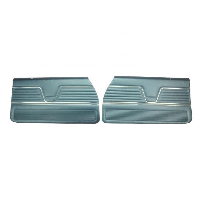 PUI Interiors 1969 Chevrolet Chevelle Pre-Assembled Dark Blue Front Door Panels PD254