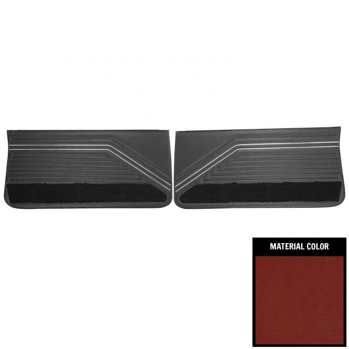PUI Interiors 1967 Buick Skylark/GS400 Red Front Door Panels 67UD30