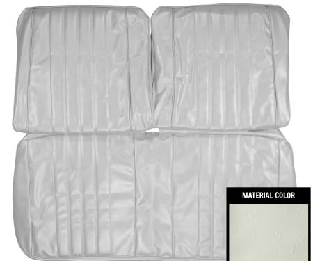PUI Interiors 1968 Chevrolet Chevelle White Front Bench Seat Cover 68AS37B
