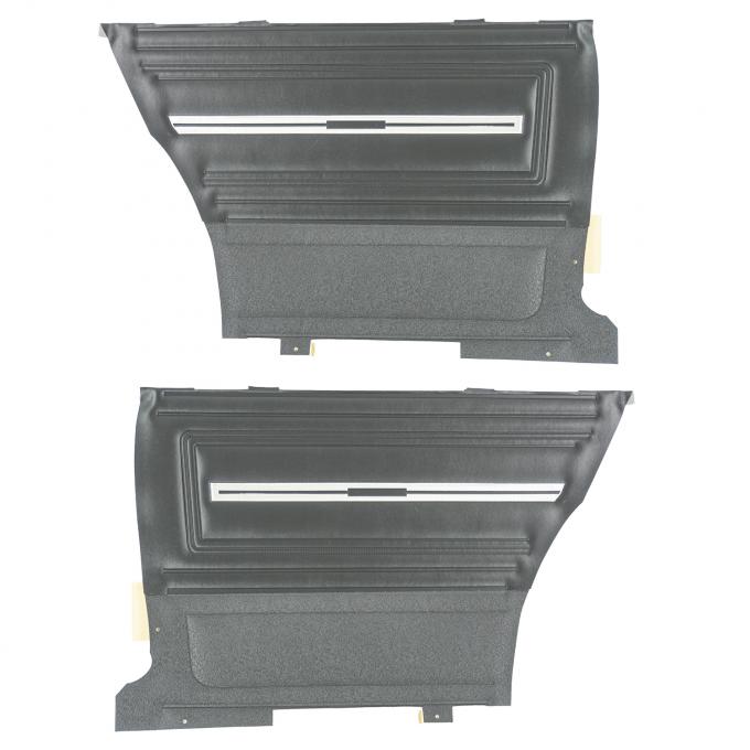 PUI Interiors 1966 Chevrolet Chevelle Hardtop Black Rear Door Panels D280C