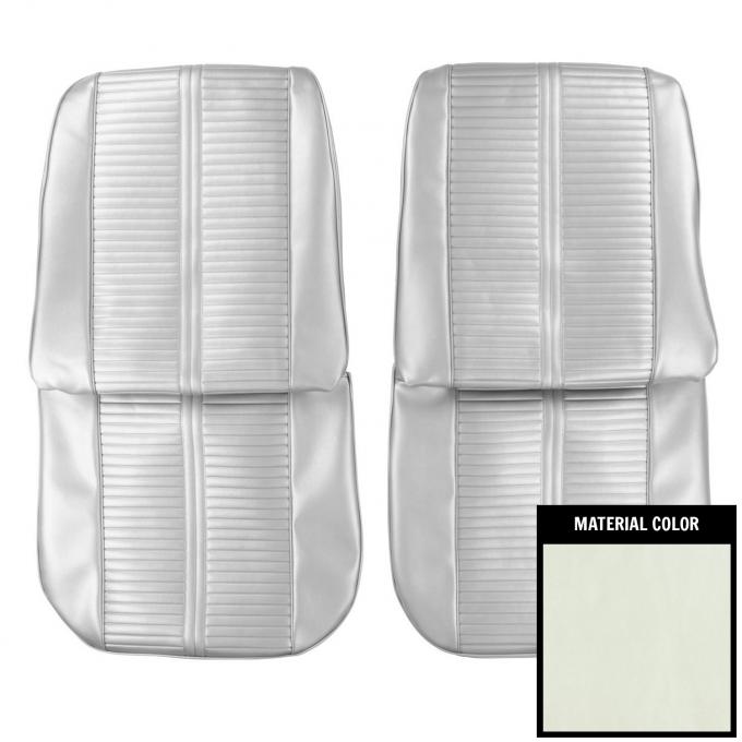 PUI Interiors 1966 Pontiac GTO Pearl Front Bucket Seat Covers 66GS28U