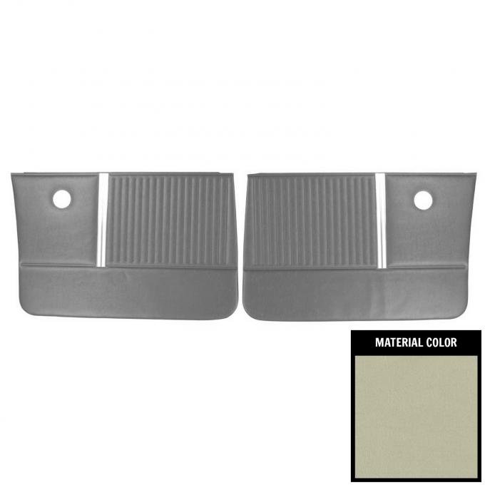 PUI Interiors 1964 Chevrolet Chevelle 4-Door Sedan/Wagon Light Fawn Front Door Panels 64AD4D58