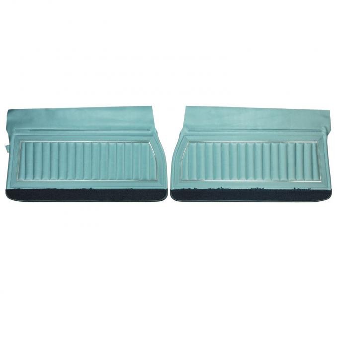 PUI Interiors 1969 Buick Skylark Custom/GS350/GS400 Standard Light Blue Front Door Panels 69UD12