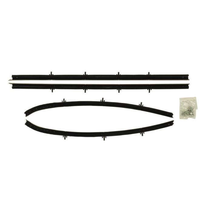 PUI Interiors 1970-1972 Oldsmobile Cutlass 2 Door Sedan Outers Only Window Felt Kit O242-50