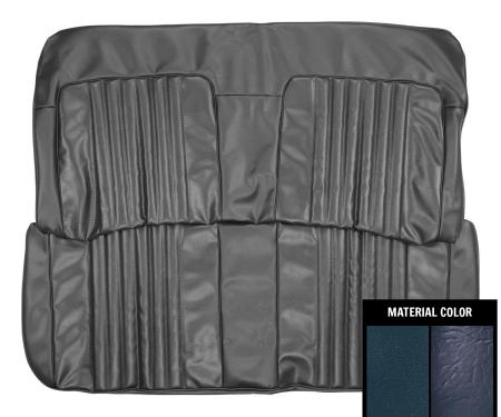 PUI Interiors 1971-72 Chevrolet Chevelle/Malibu 4-Door Blue Front Bench Seat Cover 71AS4D09B