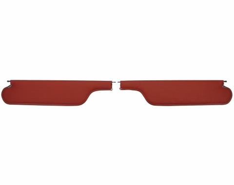 PUI Interiors 1966-1967 Chevelle/El Camino Dark Red Regent Sun Visors SV3103GC