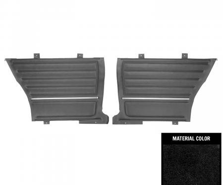 PUI Interiors 1965 Chevrolet Chevelle Hardtop Pre-Assembled Black Rear Door Panels PD260C