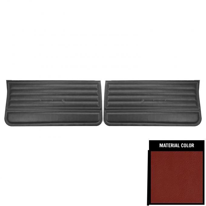 PUI Interiors 1965 Chevrolet Chevelle Red Gold Edition Front Door Panels DO261