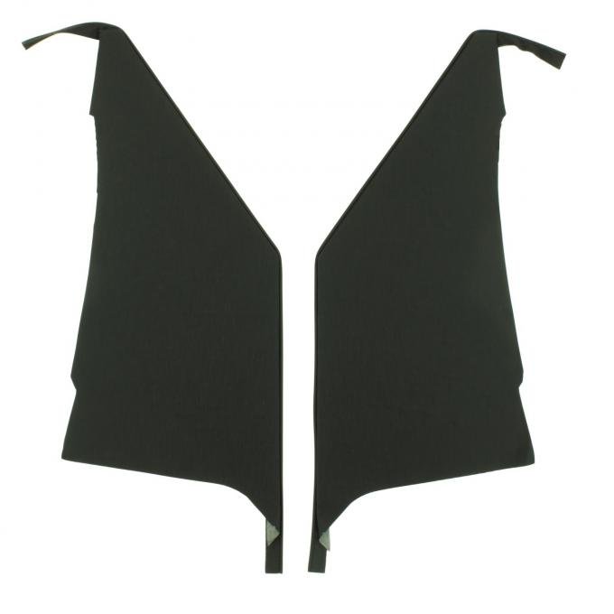 PUI Interiors 1968 Chevrolet Caprice Black Ribbed Earmuff Boards 68BHB100R