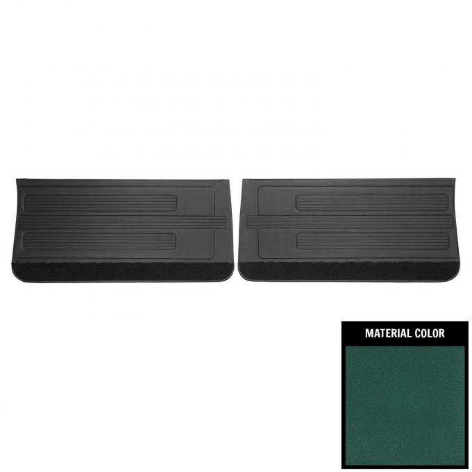 PUI Interiors 1967 Pontiac GTO/Lemans Dark Aqua Gold Edition Front Door Panels DO434