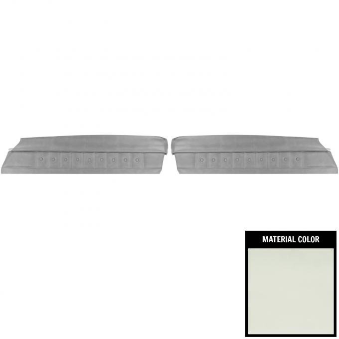 PUI Interiors 1977 Chevrolet Malibu White Front Door Panels 77AD37