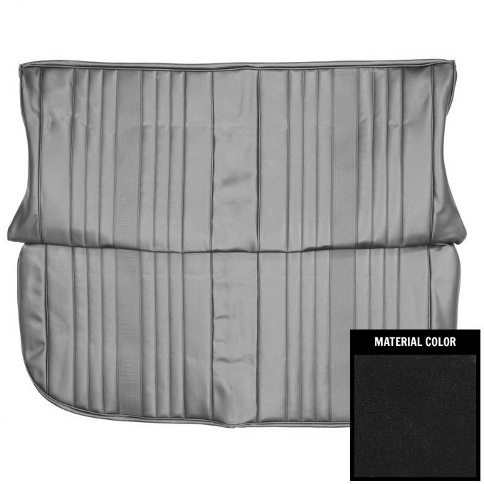 PUI Interiors 1969 Chevrolet Chevelle/Malibu 4-Door Wagon Black Rear Bench Seat Cover 69AS4D10W