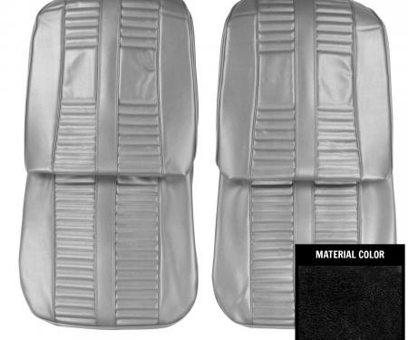 PUI Interiors 1966 Oldsmobile Cutlass Holiday Black Front Bucket Seat Covers 66CS10U