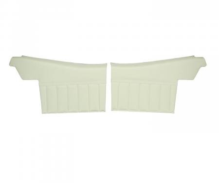 PUI Interiors 1971-72 Skylark/350/Custom/GS Convertible Pre-Assembled White Rear Door Panels 71UD37V-P