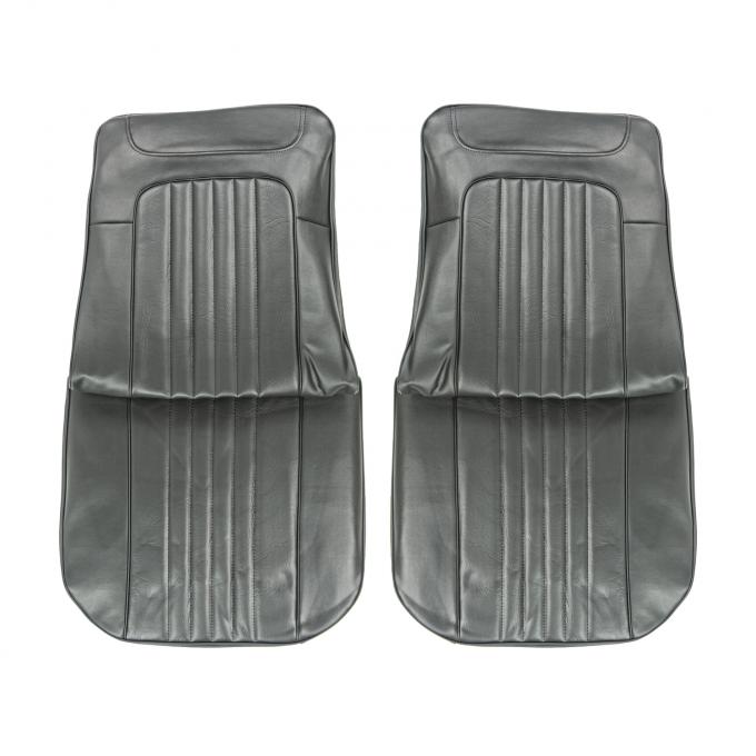 PUI Interiors 1971-1972 Chevrolet Chevelle Black Front Bucket Seat Covers 71AS10U