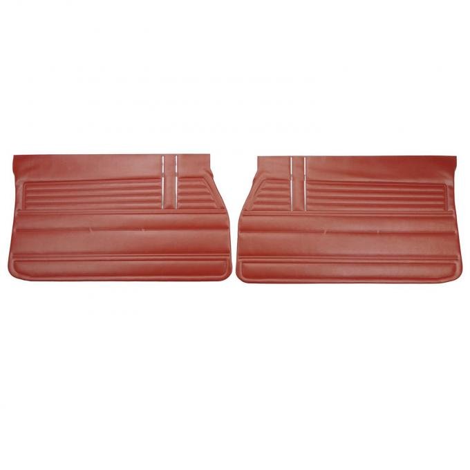 PUI Interiors 1968 Chevrolet Chevelle Red Front Door Panels D311