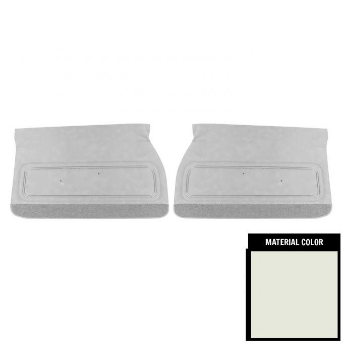 PUI Interiors 1972 Pontiac GTO/Lemans Sport White/Black Front Door Panels D483