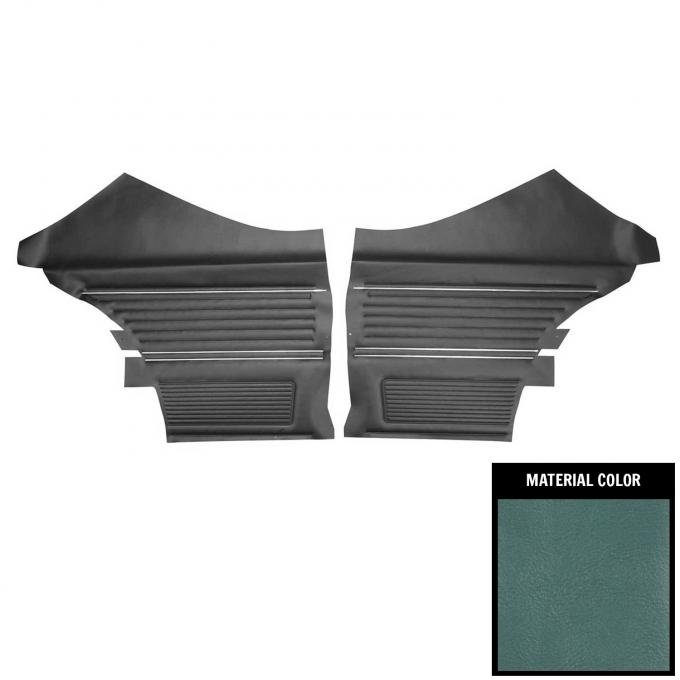 PUI Interiors 1969 Chevrolet Chevelle 2-Door Sedan Light Blue Rear Door Panels D256CT