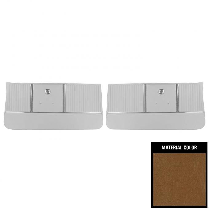 PUI Interiors 1964 Chevrolet Chevelle Saddle Pre-Assembled Gold Edition Front Door Panels PDO306