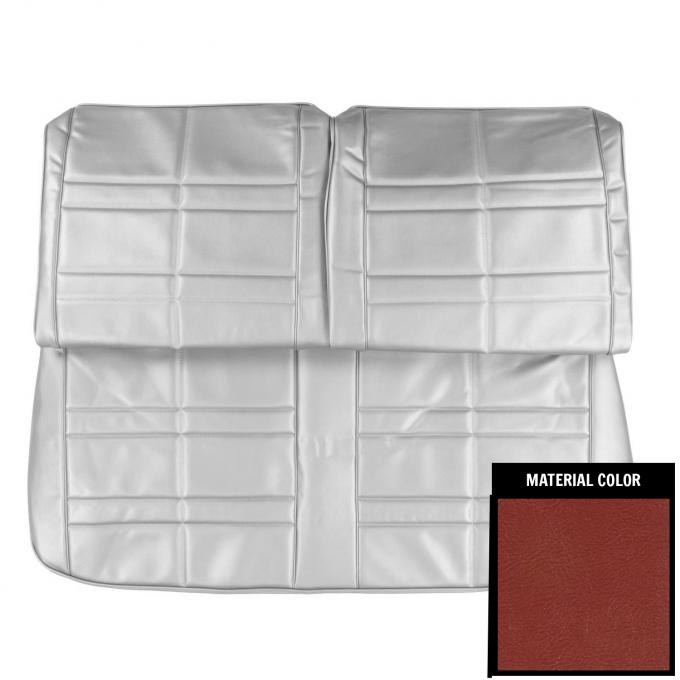 PUI Interiors 1965 Oldsmobile Cutlass Sport Hardtop Metallic Red Front Bench Seat Cover 65CS08BS