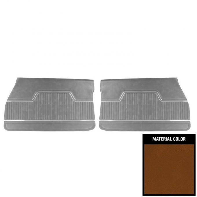 PUI Interiors 1972 Chevrolet Chevelle Platinum Edition Tan Front Door Panels 70AD47