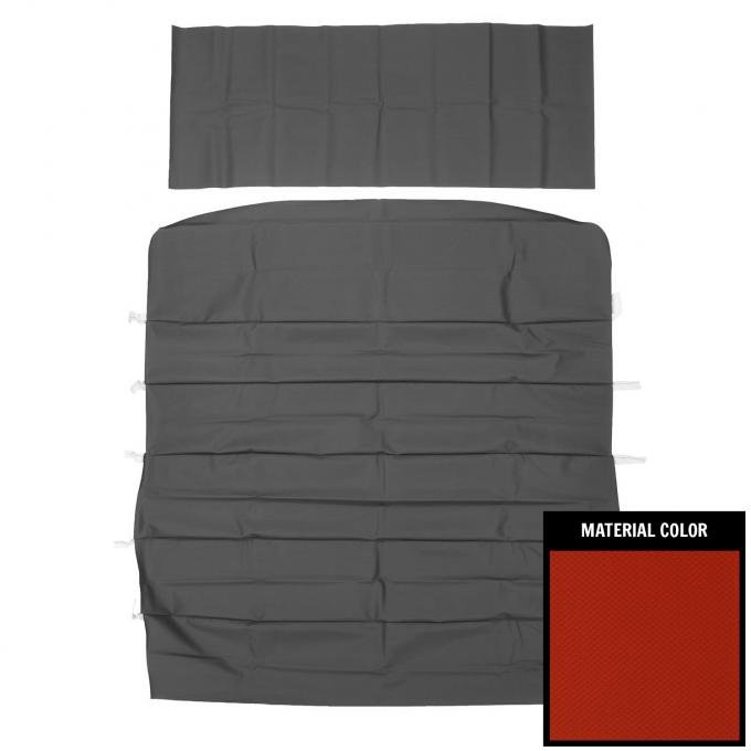 PUI Interiors 1966-1967 Chevrolet A-Body Standard Red Basketweave Headliner 66AH102AN