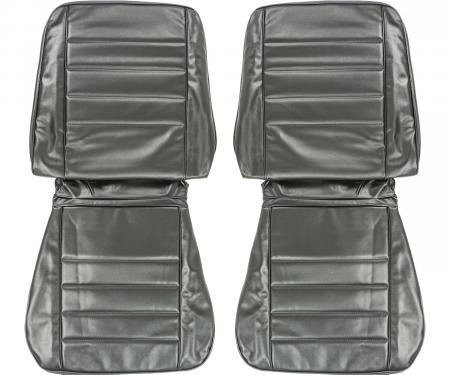 PUI Interiors 1965 Chevrolet Chevelle Black Front Bucket Seat Covers 65AS10U