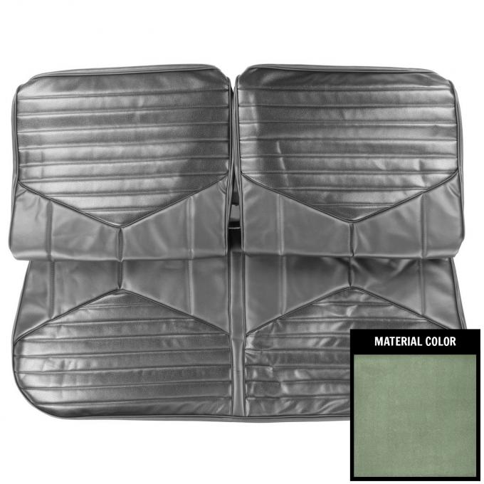 PUI Interiors 1970 Oldsmobile Cutlass /"S" Dark Metallic Green Front Bench Seat Cover 70CS24B2