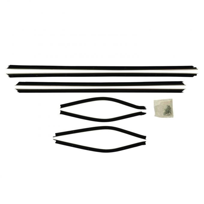PUI Interiors 1970-1972 Oldsmobile Cutlass Convertible Window Felts W/Special Mouldings F242-9