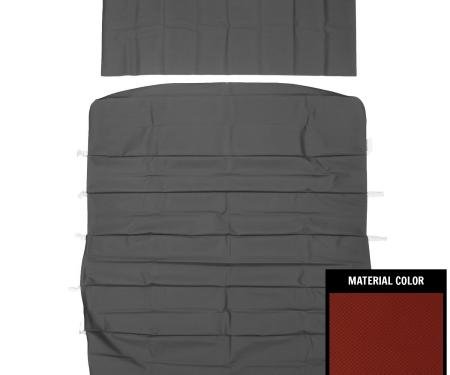 PUI Interiors 1966-1967 Chevrolet A-Body Standard Dark Red Basketweave Headliner 66AH103AN