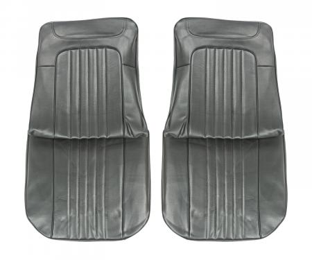 PUI Interiors 1971-1972 Chevrolet Chevelle Black Front Bucket Seat Covers 71AS10U