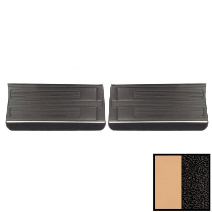PUI Interiors 1967 Pontiac GTO/LeMans Pre-Assembled White/Black Front Door Panels PD436