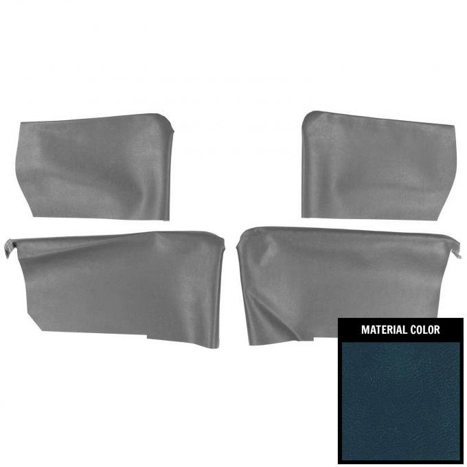 PUI Interiors 1964 Oldsmobile Cutlass/Buick Skylark Hrdtp Dark Blue Rear Arm Rest Covers 64CR54C