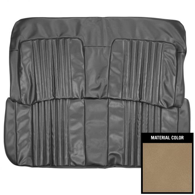 PUI Interiors 1971-72 Chevrolet Chevelle/Malibu 4-Door Sandalwood Front Bench Seat Cover 71AS4D41B