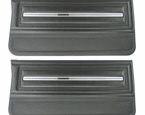 PUI Interiors 1966 Chevrolet Chevelle Black Front Door Panels D280