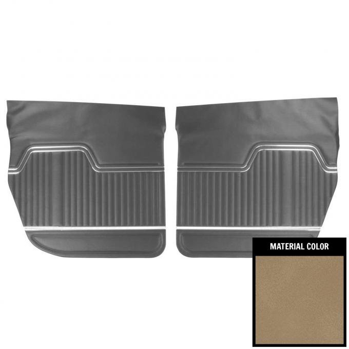PUI Interiors 1971-1972 Chevrolet Chevelle 4-Door Sedan Sandalwood Rear Door Panels 70AD4D41S