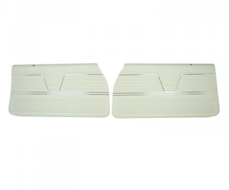 PUI Interiors 1969 Chevrolet Chevelle Pre-Assembled White Front Door Panels PD256-1